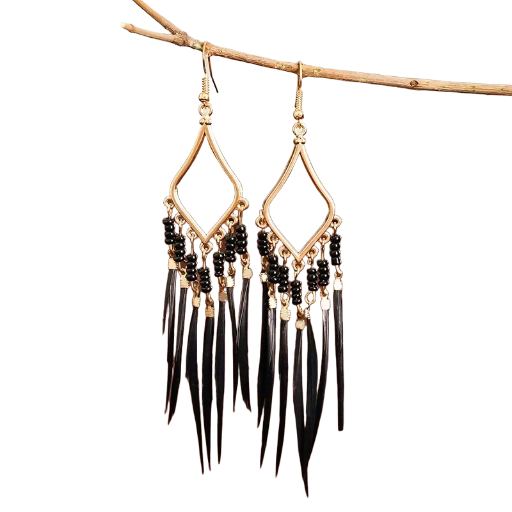 Bohemian Feather Earrings 2 colours 