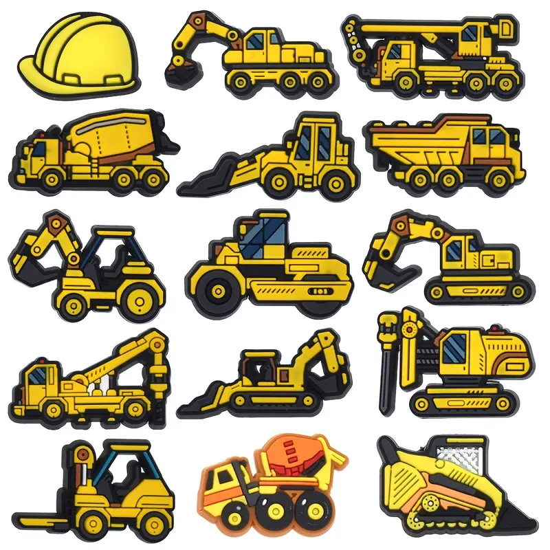 Construction shoe charms 