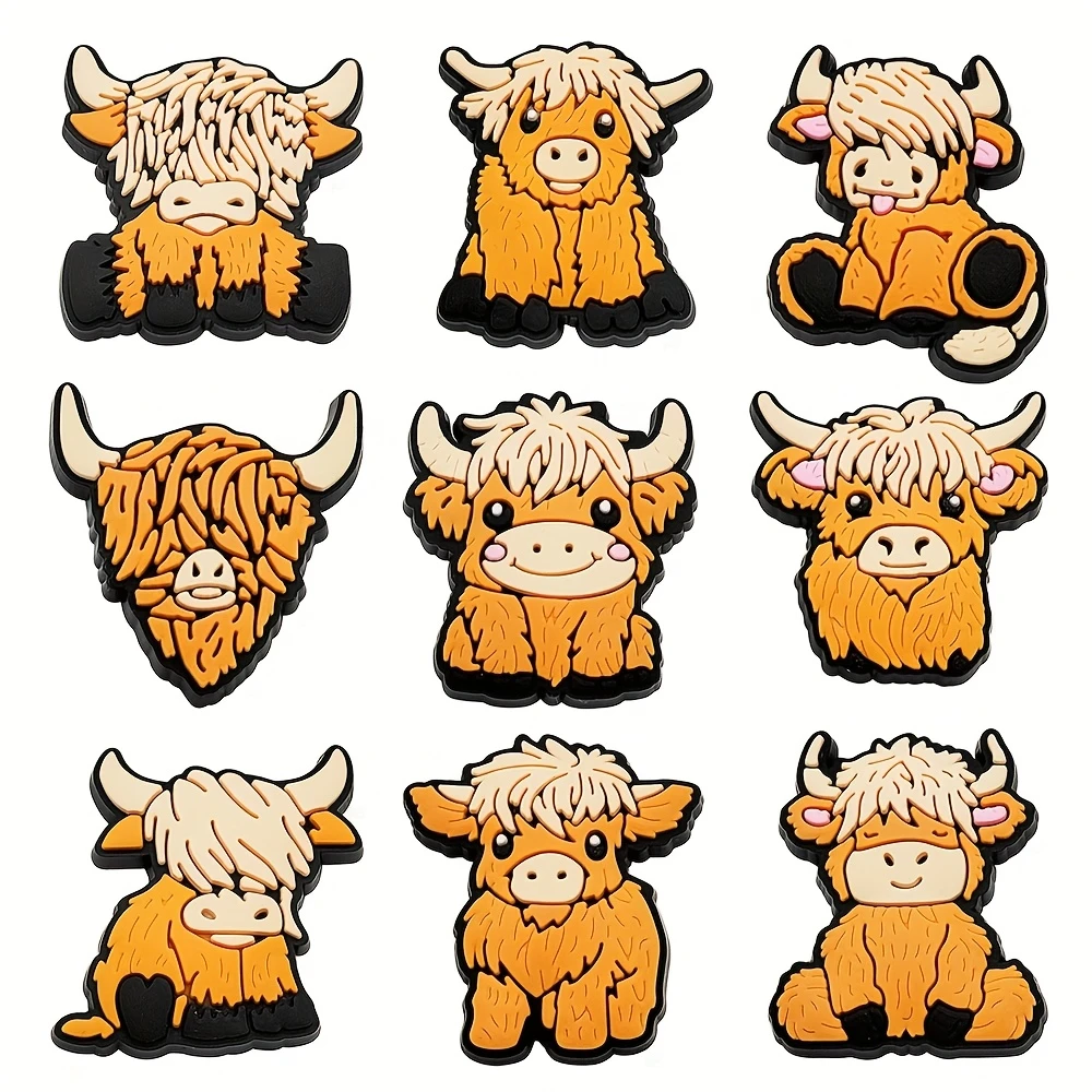 Cute Cow Shoe Charms 