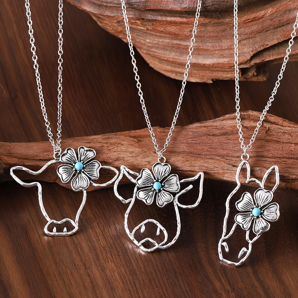 Farm Animal Flower Necklaces