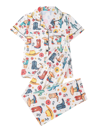 Women's Boots Long Leg PJ Sets