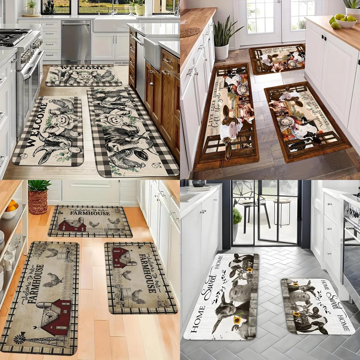 Assorted Farmhouse Kitchen or Front Door Mats 