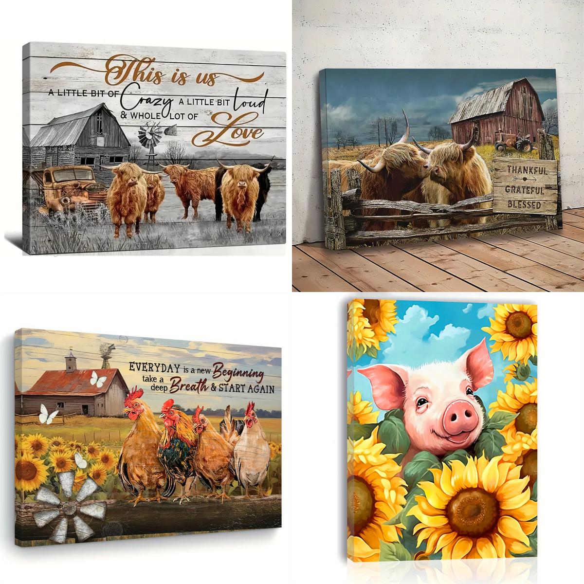Country Themed Canvas Prints