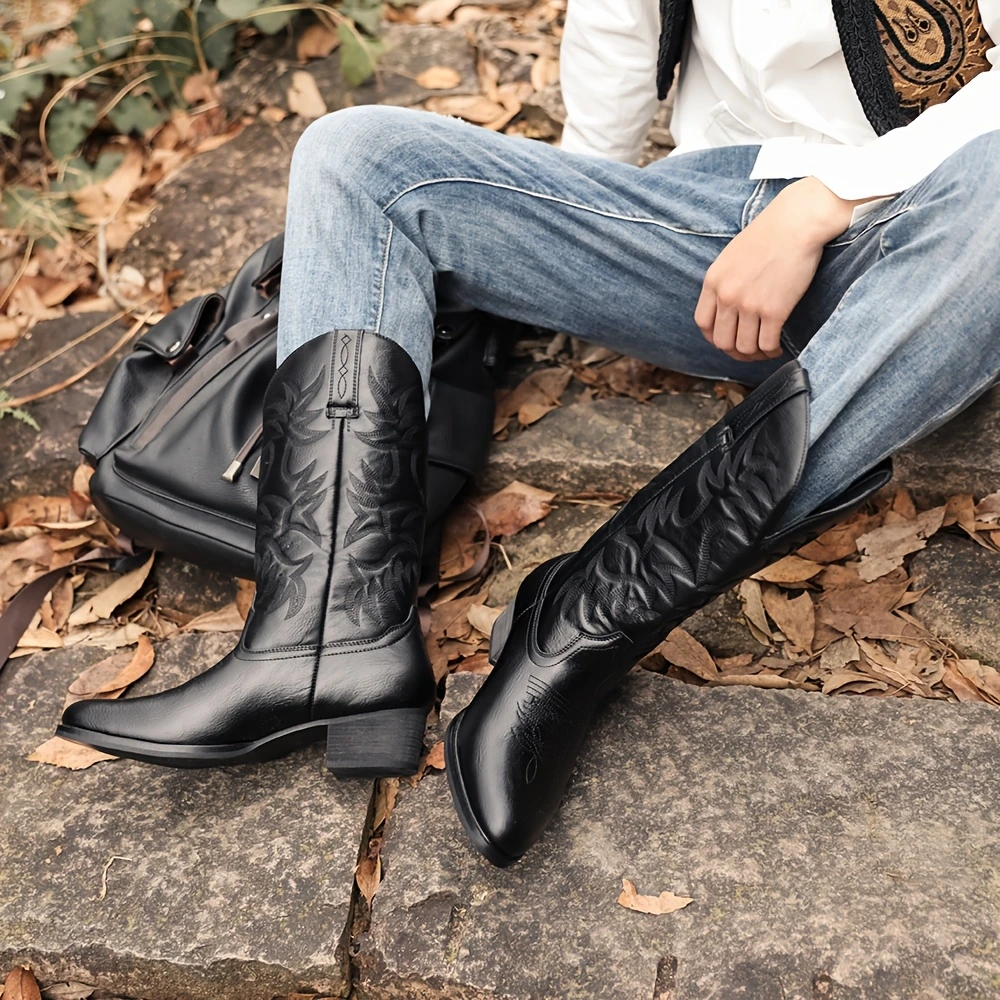 All Black Mens Cowboy Boots