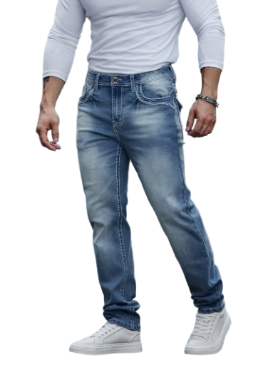 Men's Slim Fit Blue Jeans