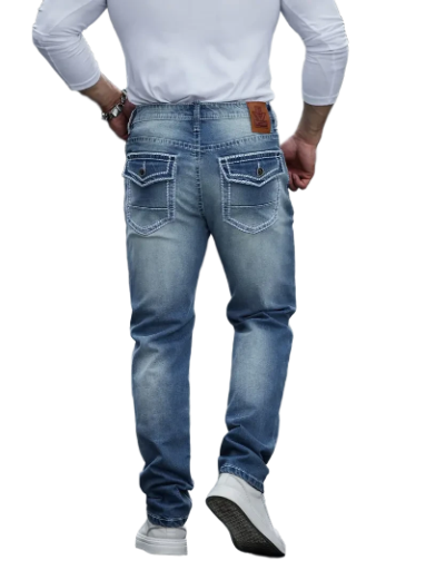 Men's Slim Fit Blue Jeans