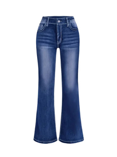 Embroidered Bootcut Jeans