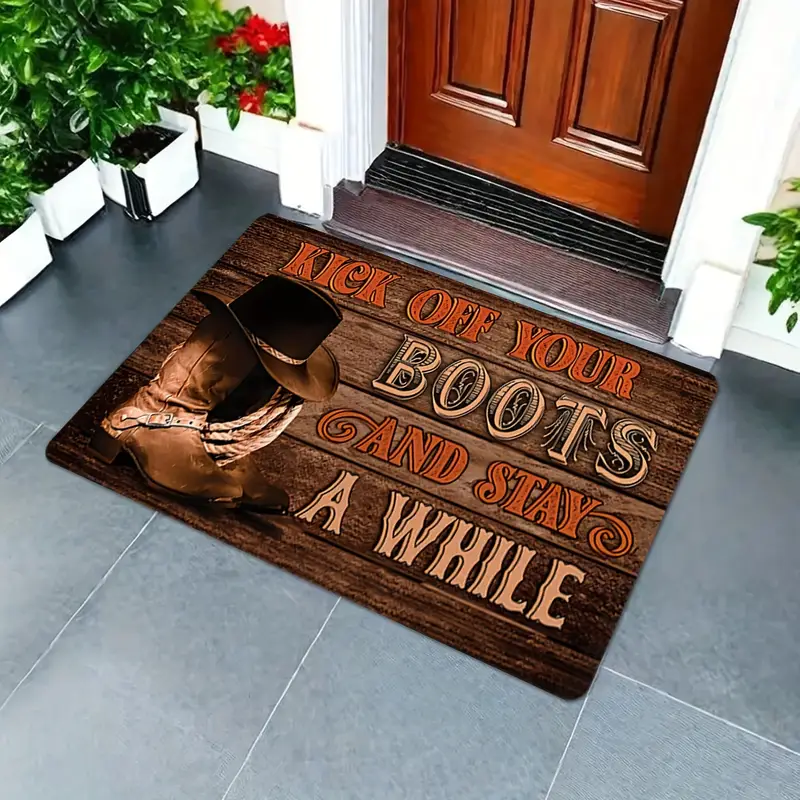 Country Welcome Doormat