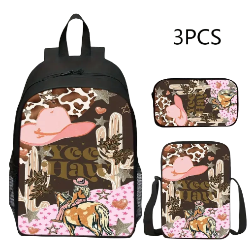 Cowgirl Backpack Set