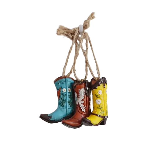 Colourful Cowboy Boot Ornaments