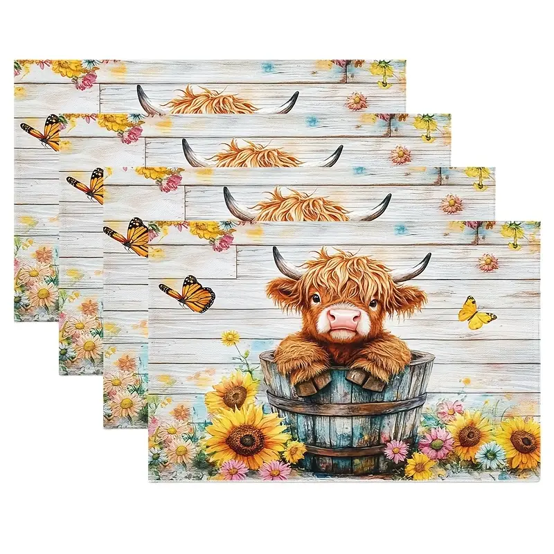 Assorted Country Print Table Placemats