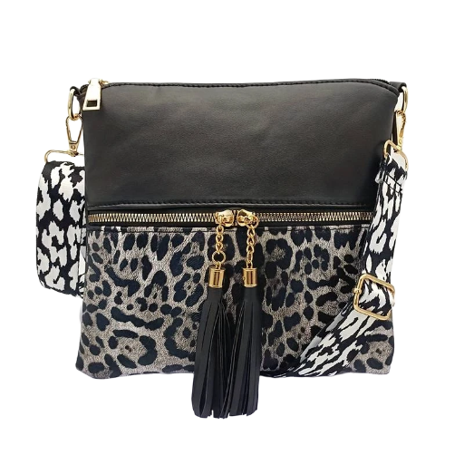Leopard Print Crossbody Bag