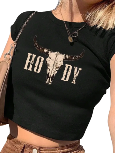Howdy Crop T-shirt