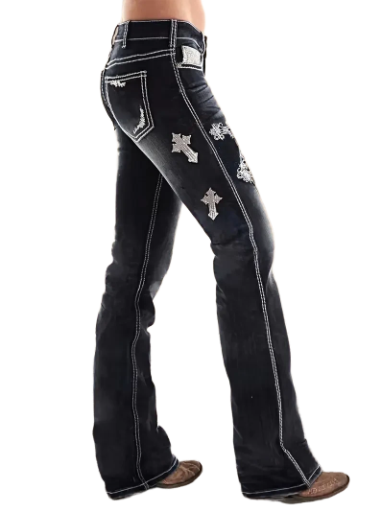 Women's Embroidered Bootcut Jeans