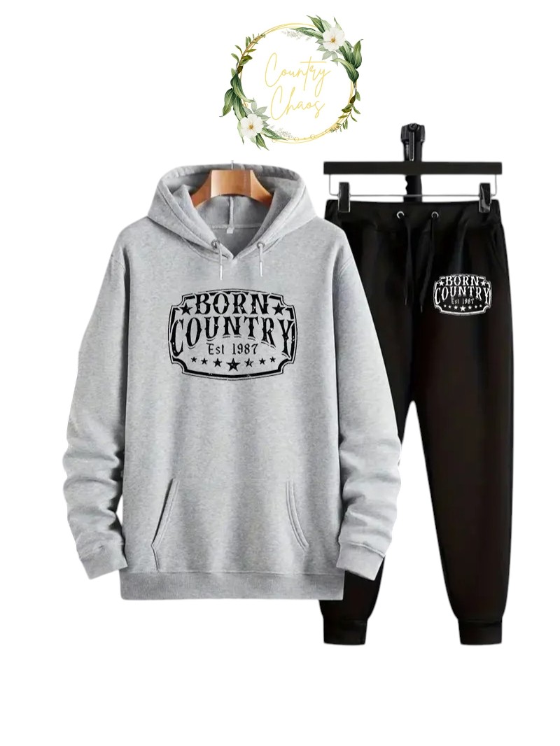 Born Country Hoodie and Sweatpants Set