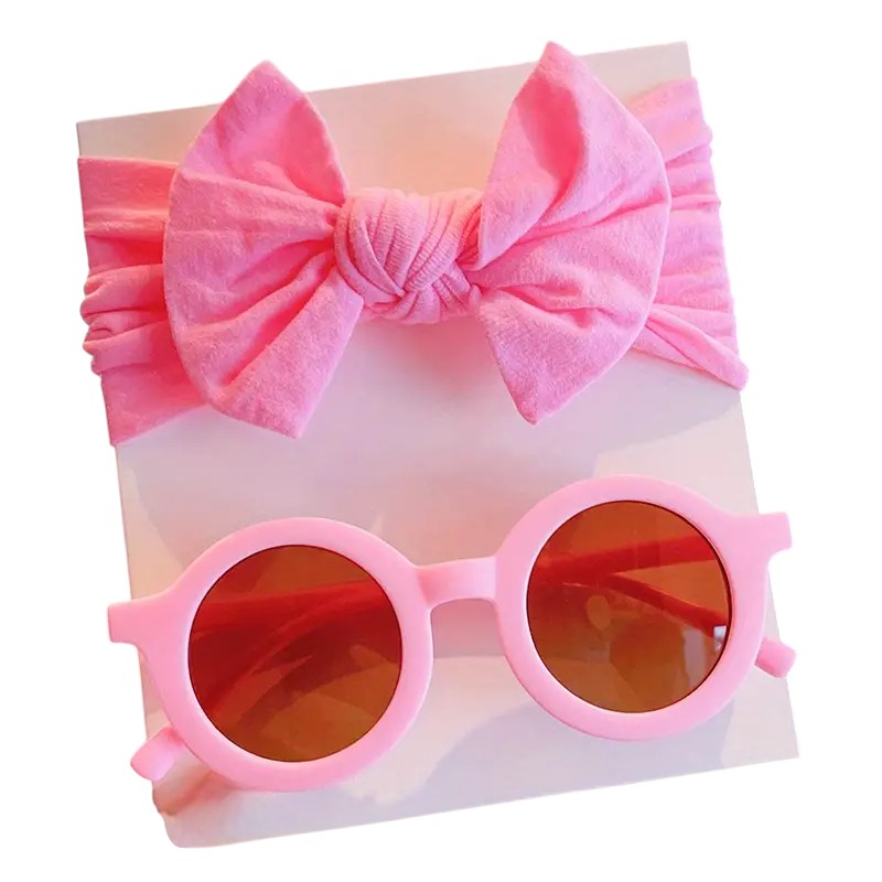 Baby Bow Headband and Sunglasses Set