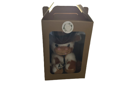 Light Up Cow Plush Toy With Cowboy Hat