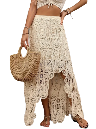 Bohemian Uneven Maxi Skirt 