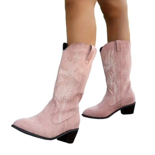 Dusty Pink Cowgirl Boots
