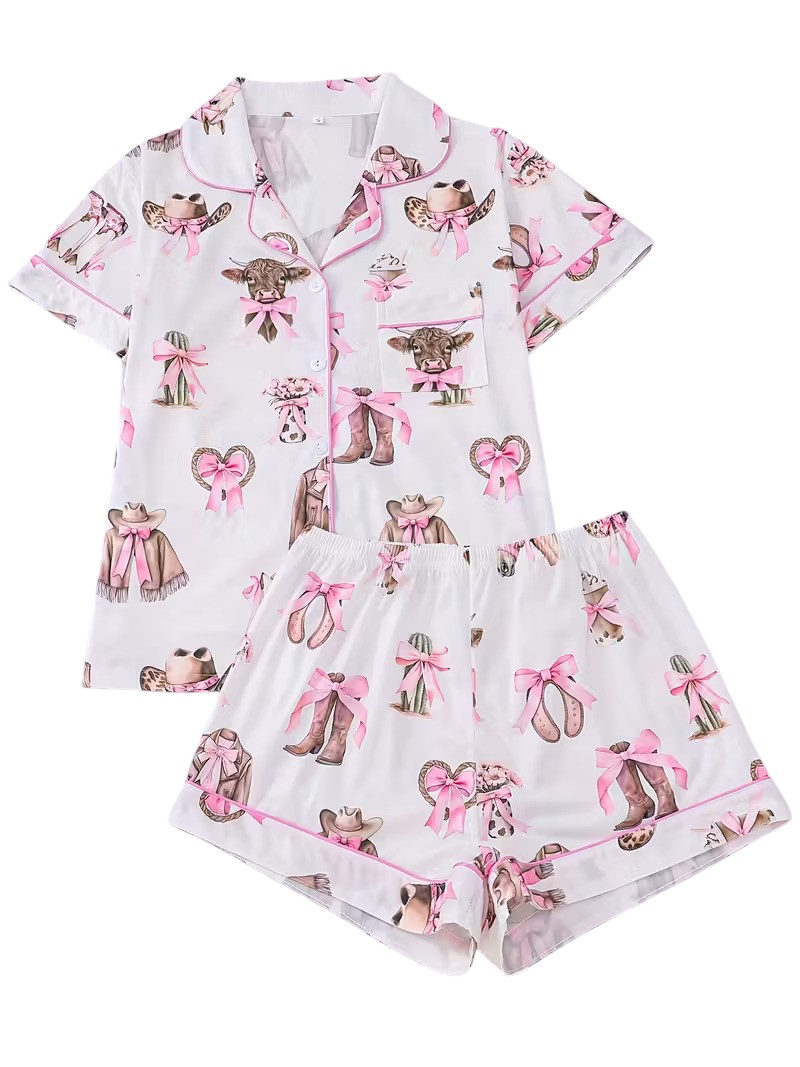 Ladies Country Themed PJ Set