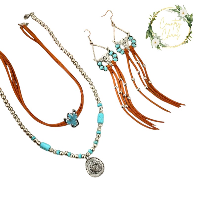 Turquoise Western Jewellery Set