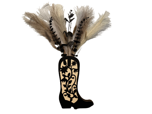 Wooden Wall Hanging Cowboy Boot