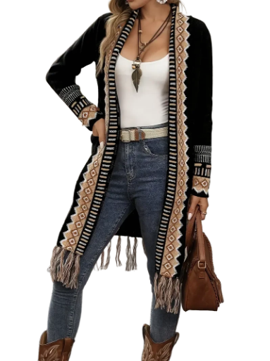 Bohemian Fringe Cardigan