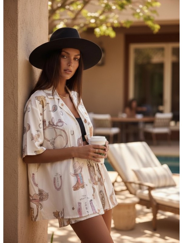 Printed Ladies Casual Set