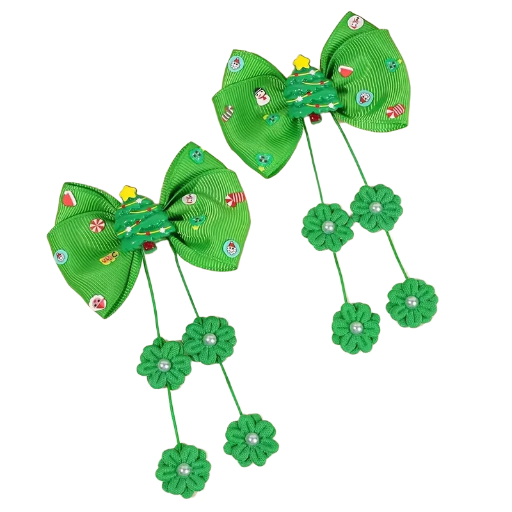 Christmas Themed Decorative Kids Hair Clips