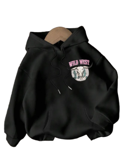 Ladies Wild West Graphic Hoodie