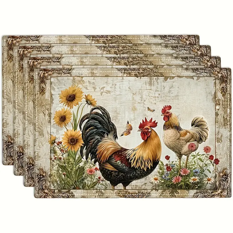 Assorted Country Print Table Placemats