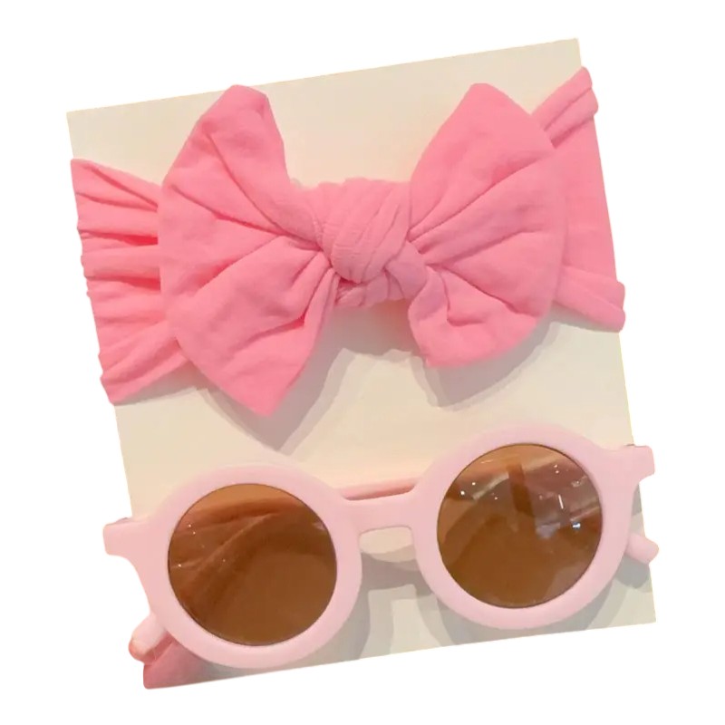 Baby Bow Headband and Sunglasses Set