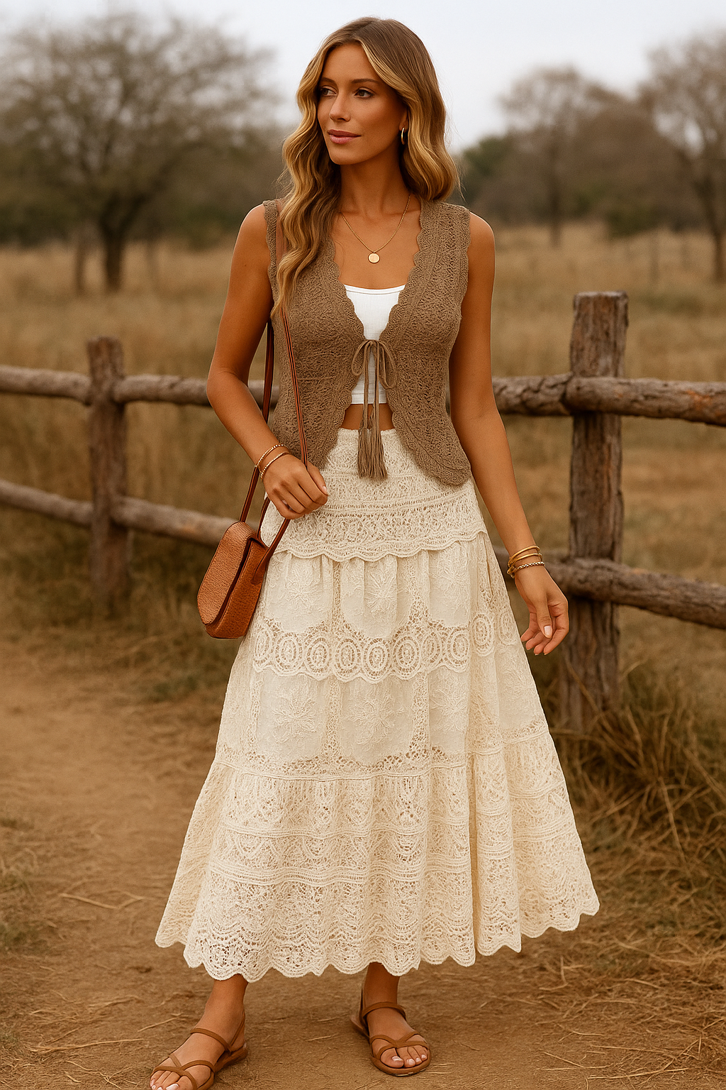 Bohemian Gypsy  Maxi Skirt