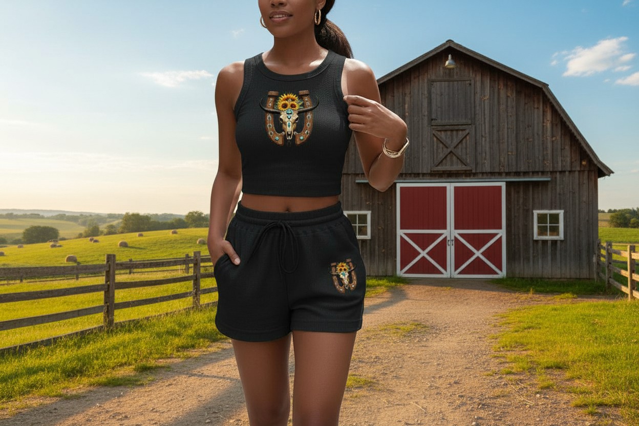 Women's Casual Two-Piece Shorts Set