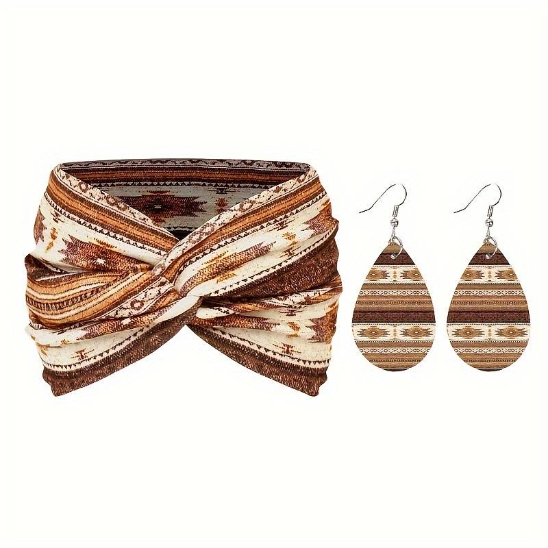 Boho Headbands and Earrings Set