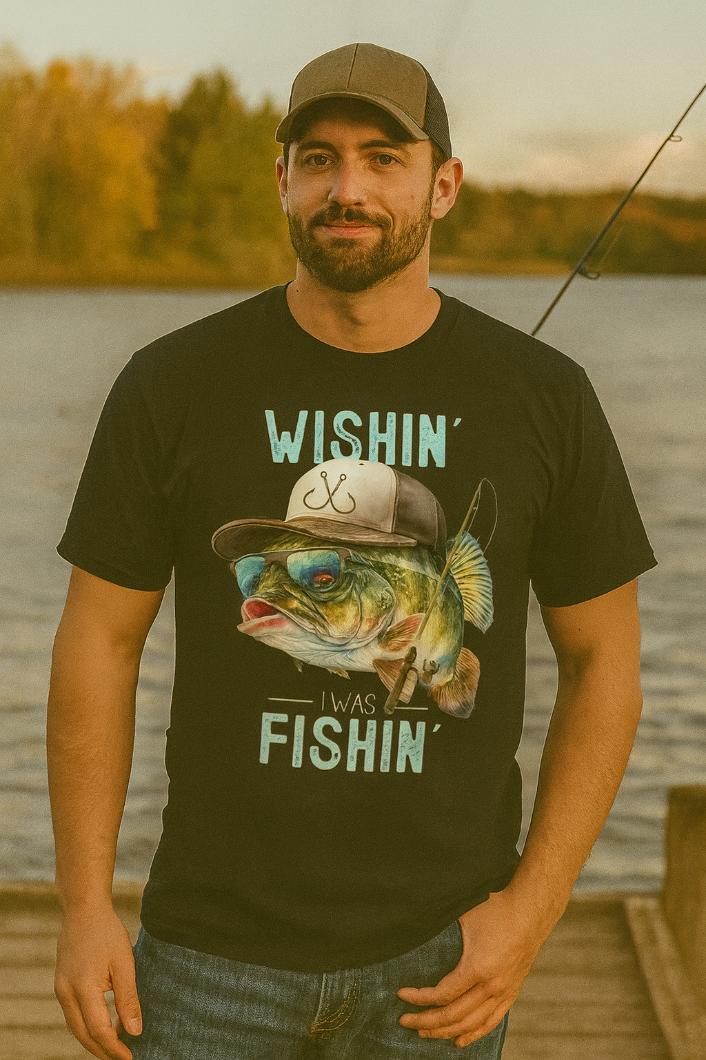 Wishin' I Was Fishin' T-shirt