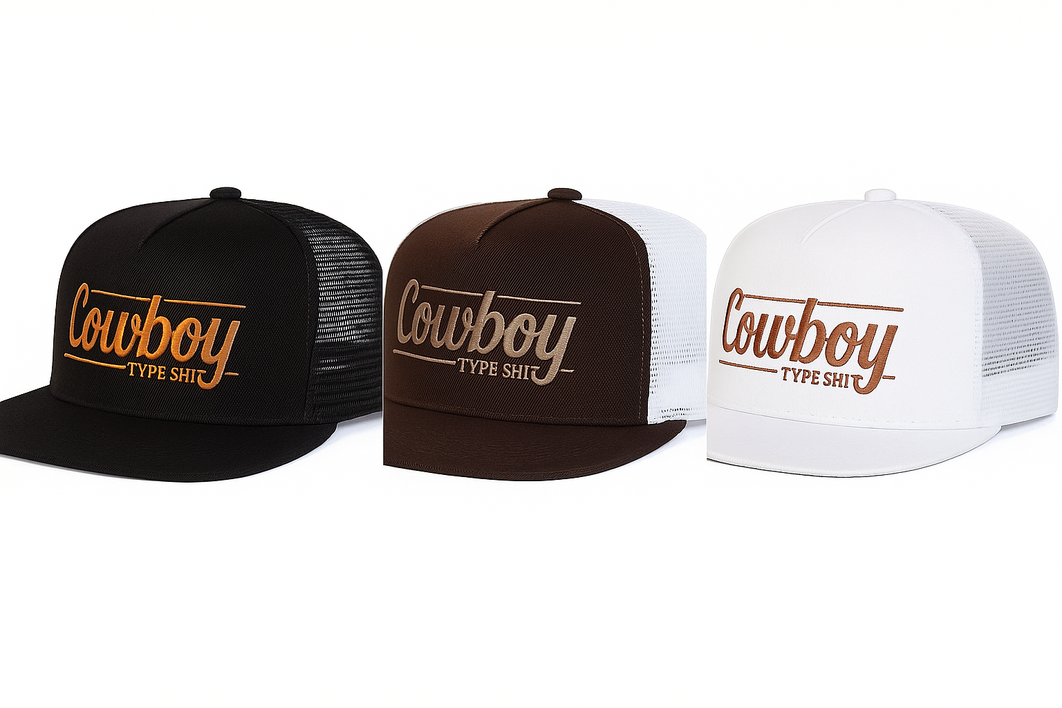 Cowboy Type Shit Trucker Caps