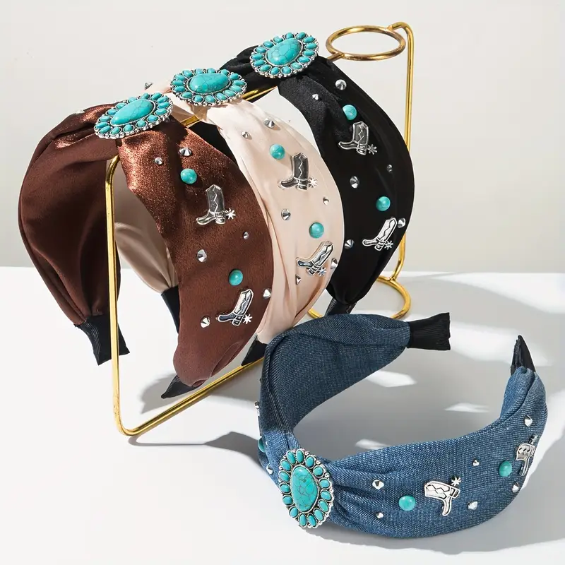 Western-Inspired Embellished Headbands