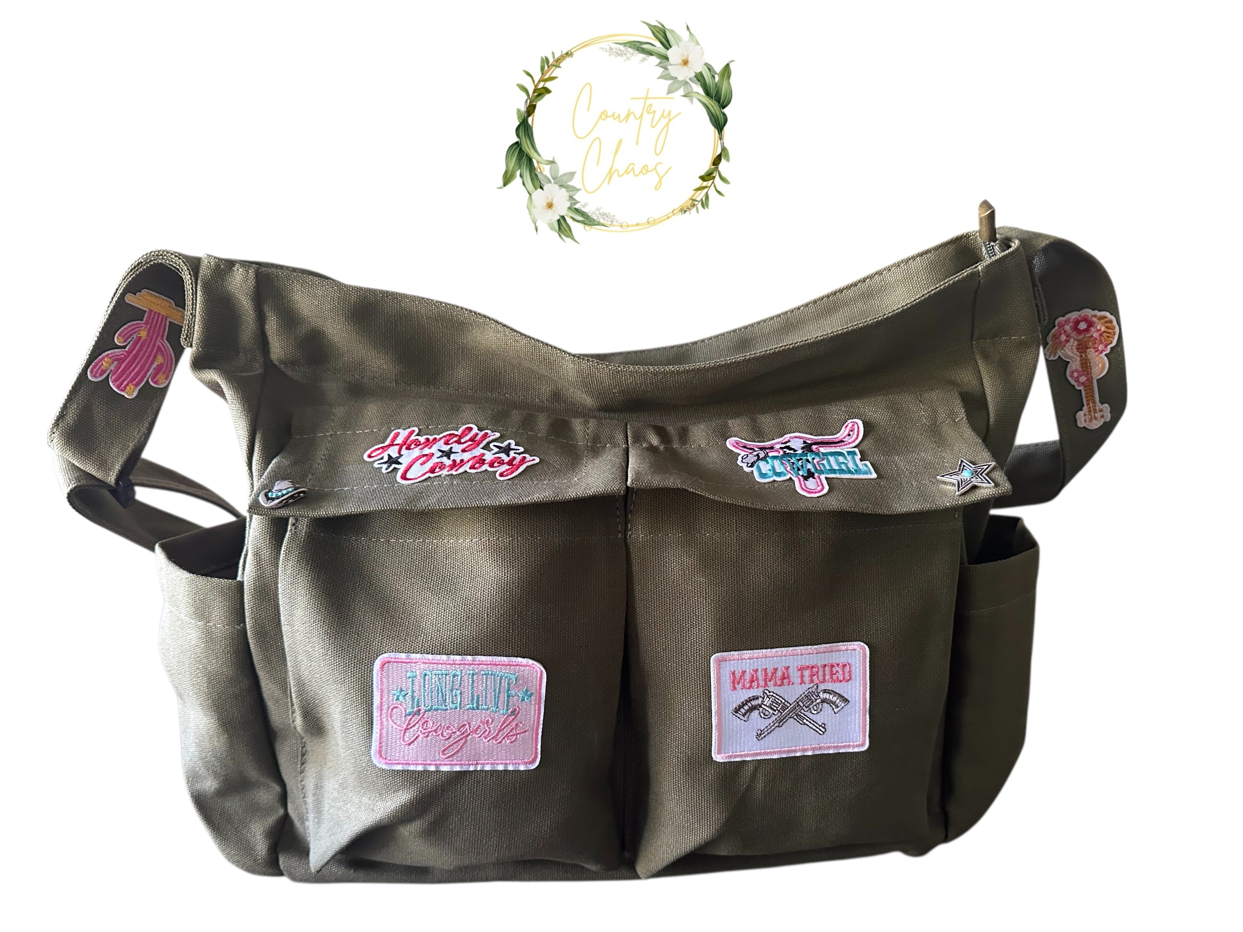 One Of A Kind Country Green Messenger Bag