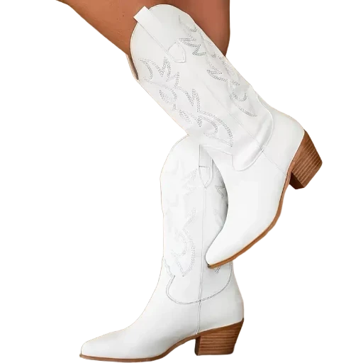 Ladies White Cowboy Boots