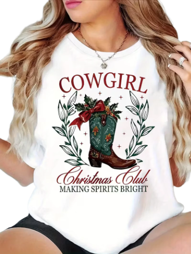 Cowgirl Christmas T-Shirt