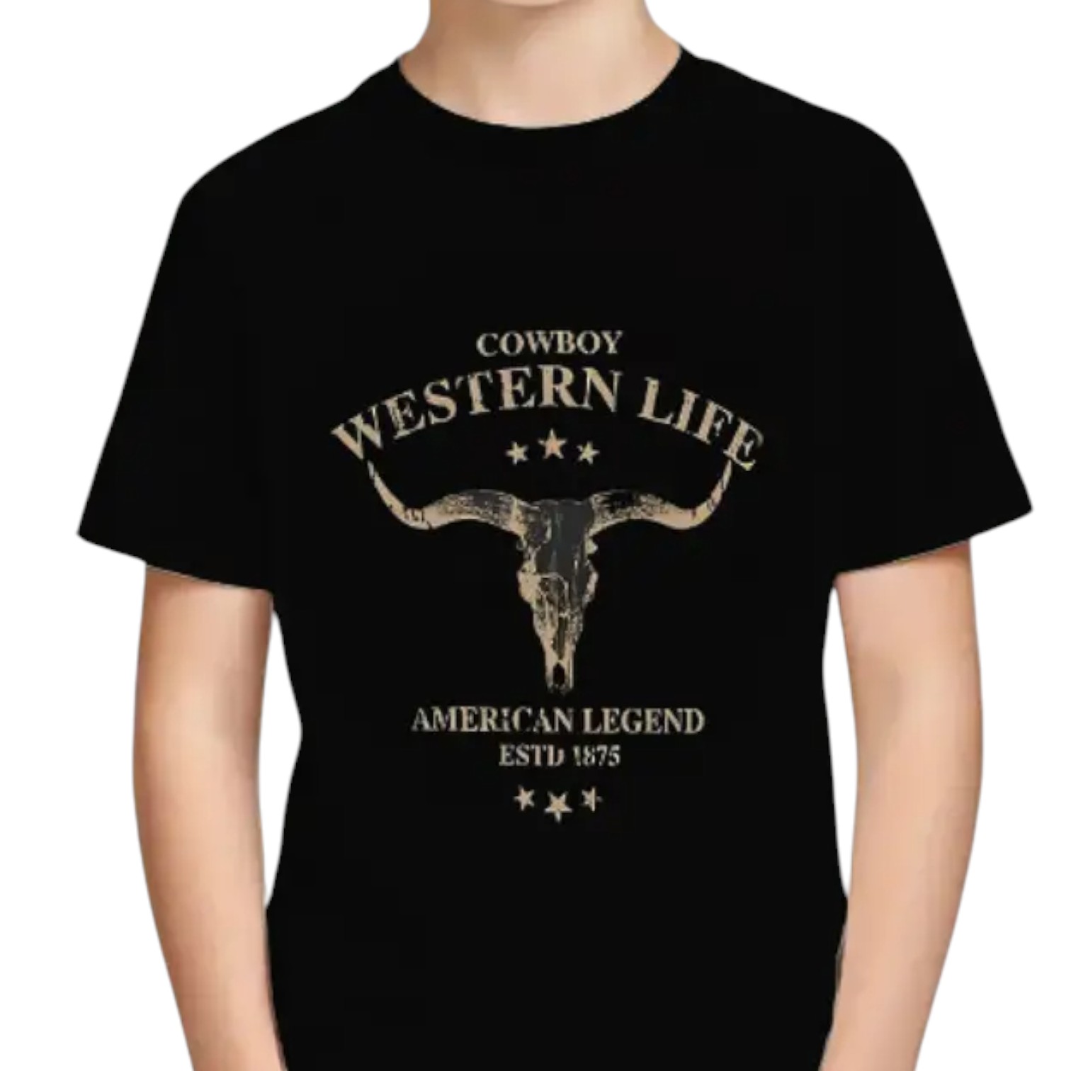 Boys Cowboy Western Life T-shirt