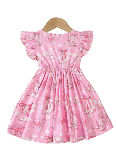 Pink Cowgirl Summer Dress