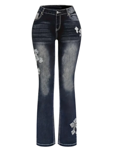Women's Embroidered Bootcut Jeans