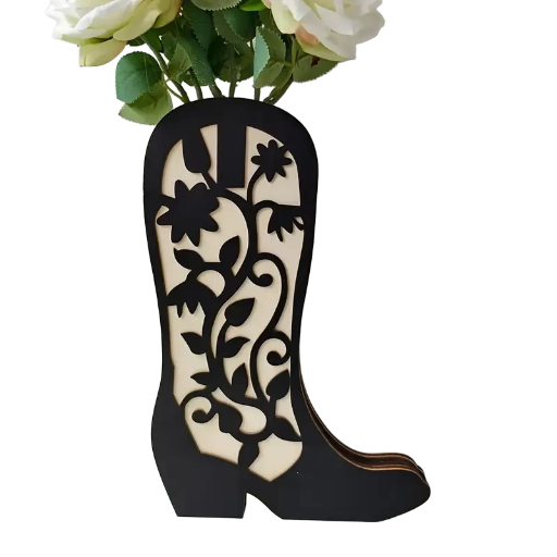 Wooden Wall Hanging Cowboy Boot