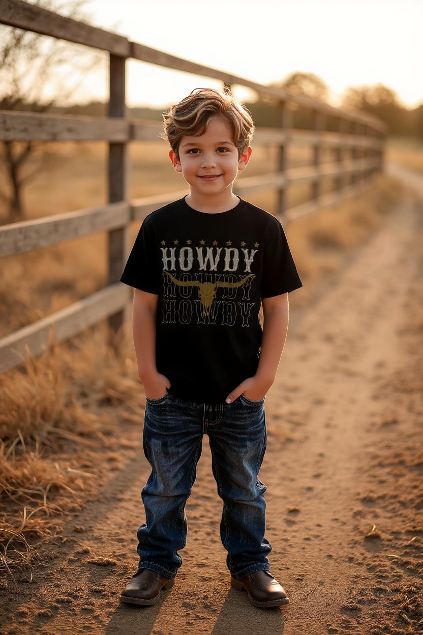 Howdy Graphic Kids T-Shirt