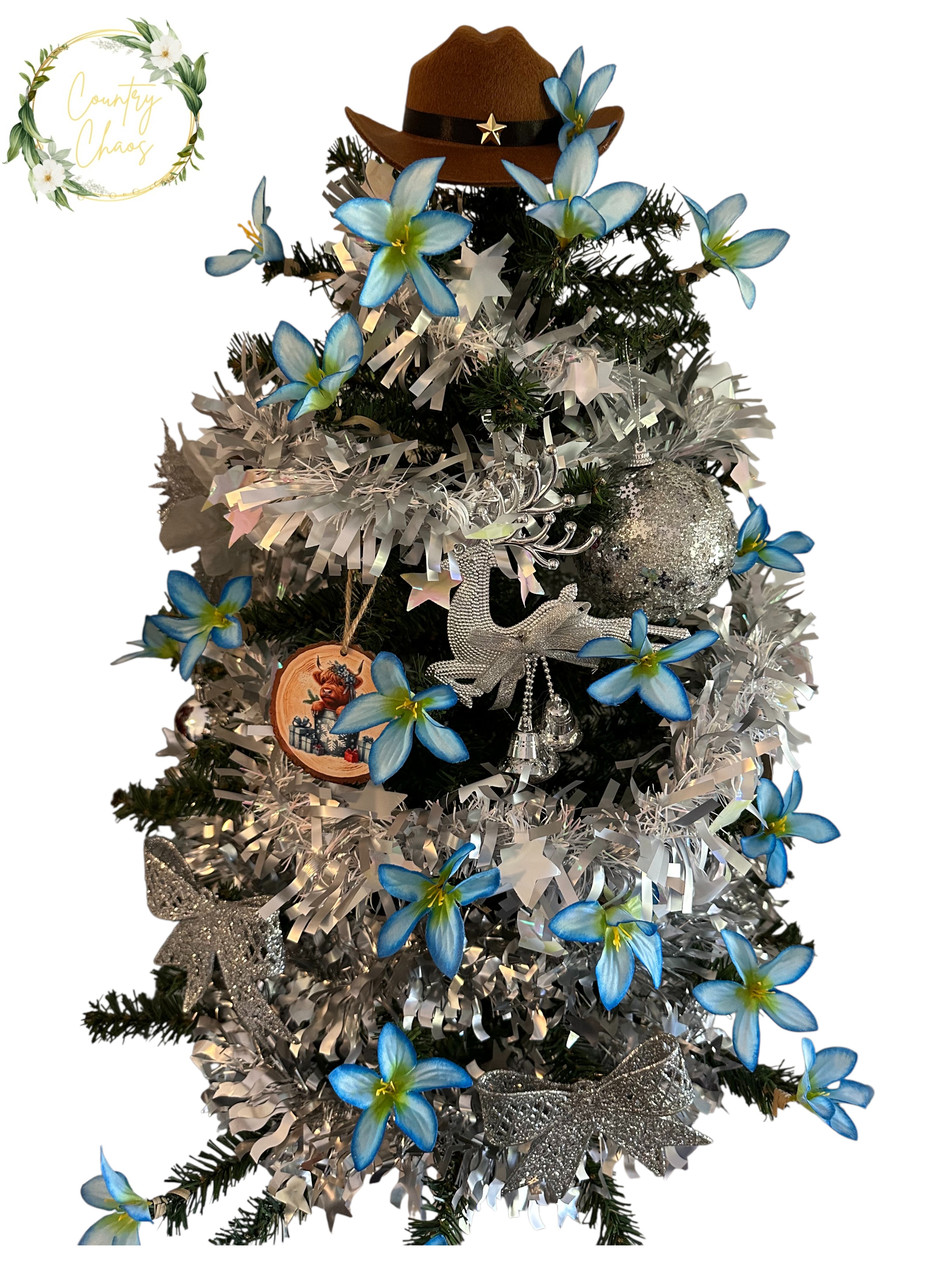 Decorated Christmas Tree Table Centre Pieces 