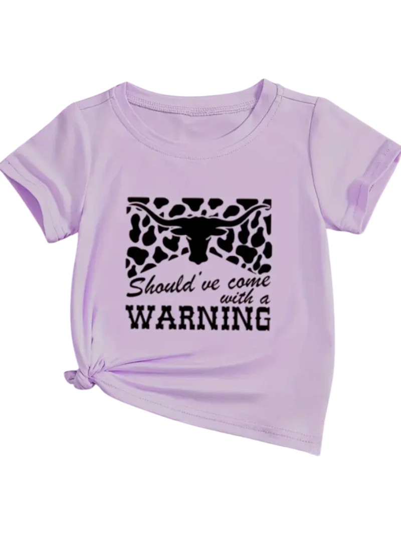Should've Come With a Warning Kids T-shirt
