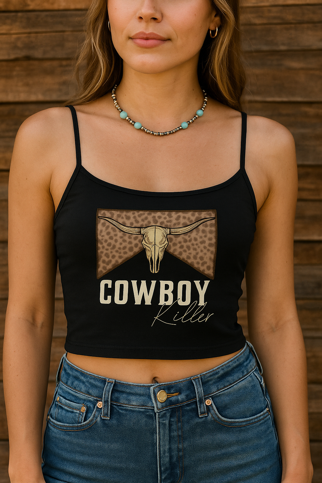 Ladies Cowboy Killer Crop Singlet
