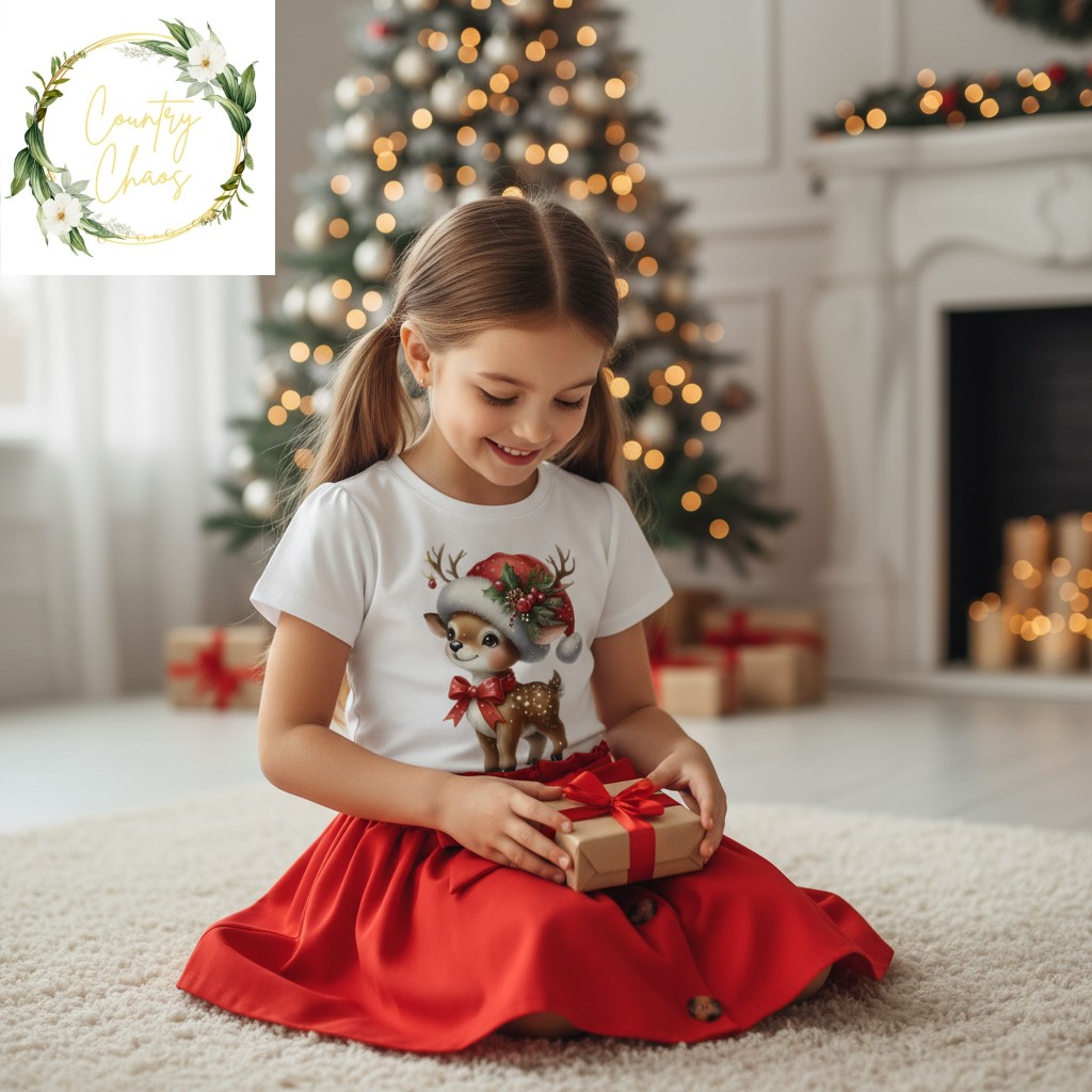 Girls Christmas Reindeer Outfit